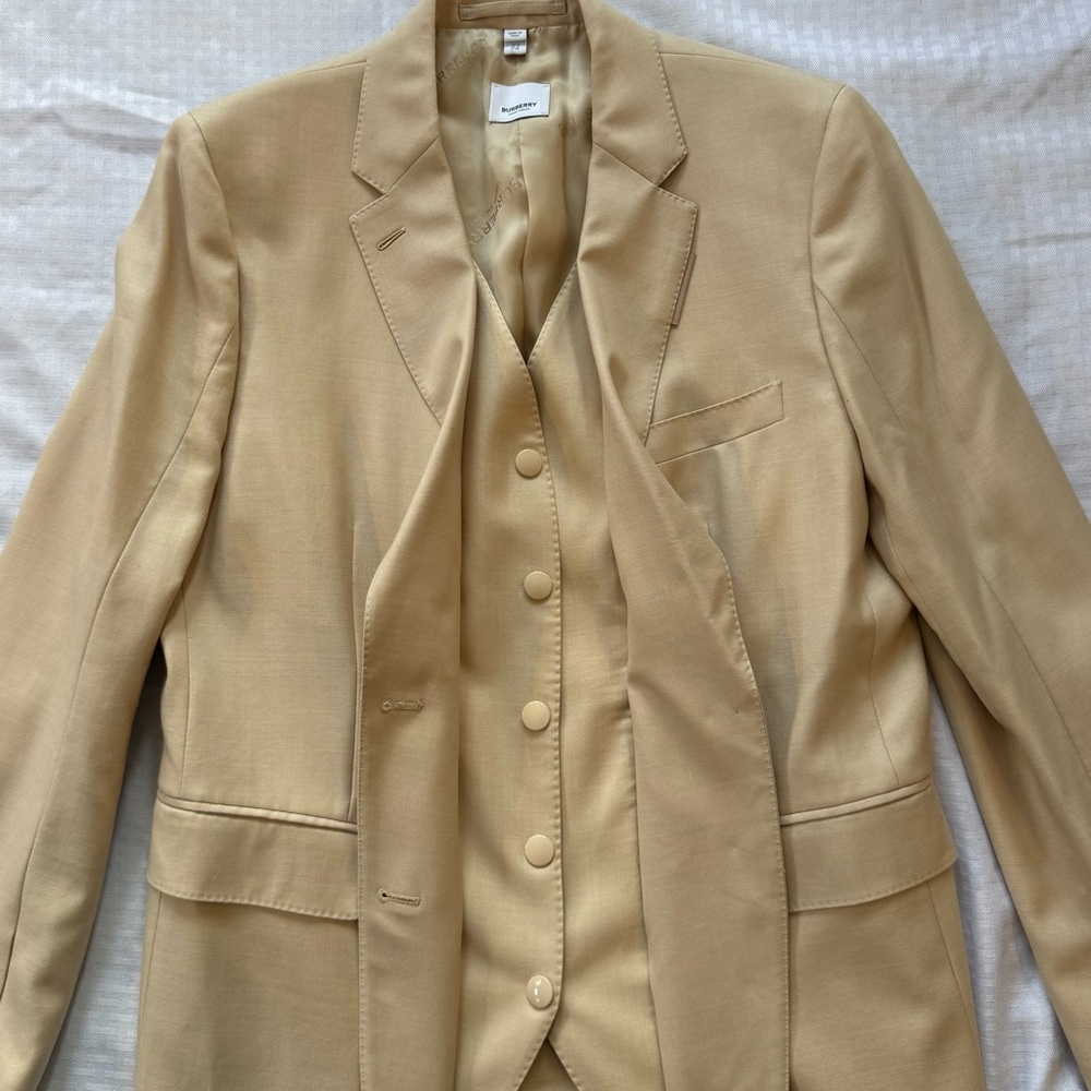 Burberry Gilet Docking Jacket in light beige Women’s US 14 - Picture 2 of 15